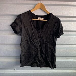 Nation LTD June sateen v-neck top